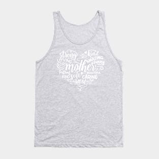 Heart mother Words Gift for mothers Tank Top